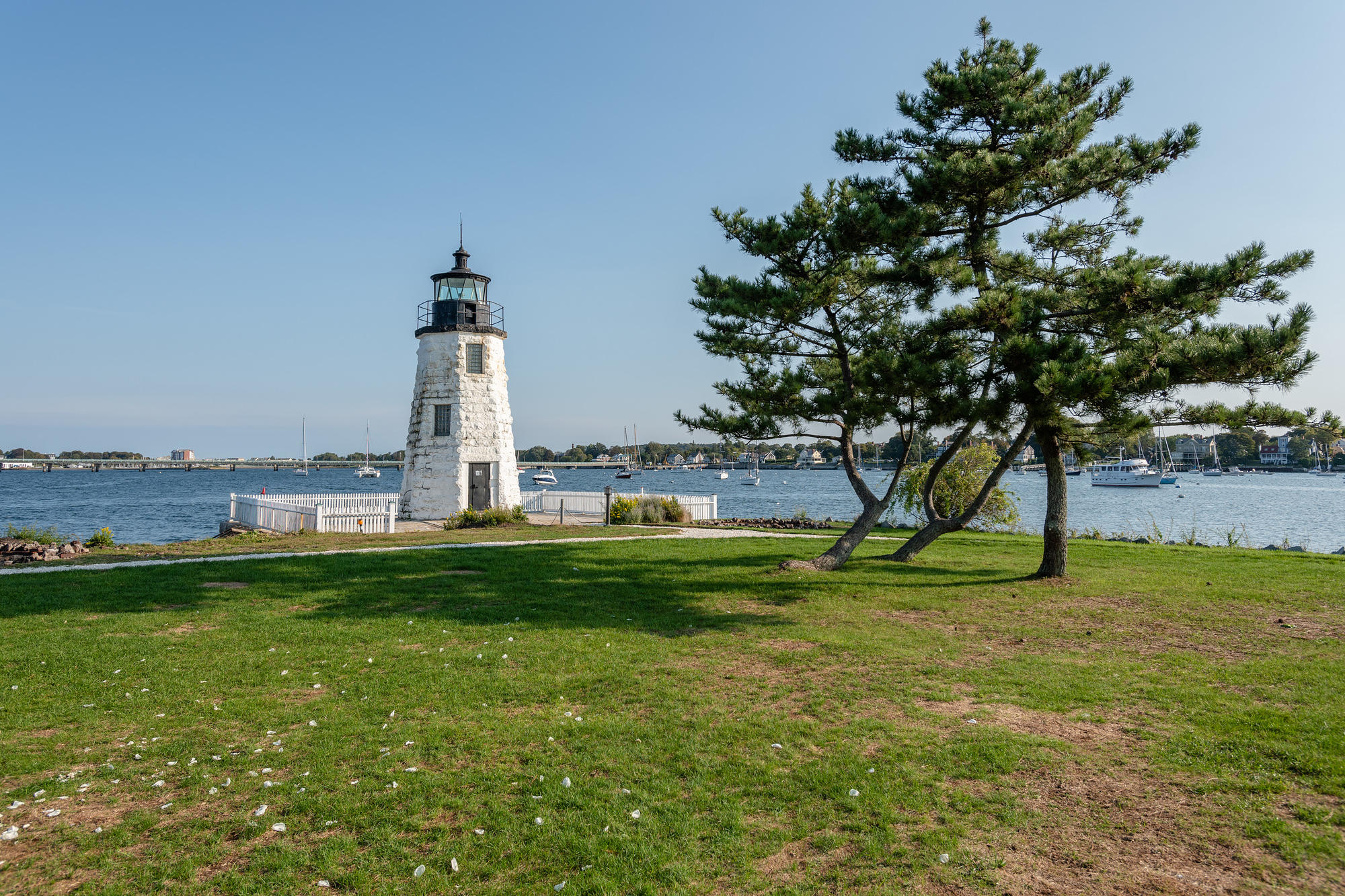 The coast and harbor of Newport, Rhode Island