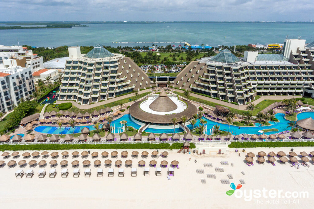Aerial view of Paradisus Cancun