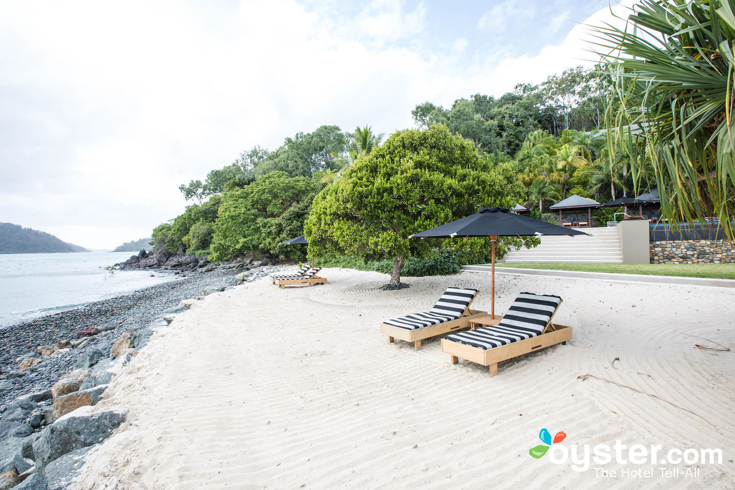 The romantic beach at Australia's Qualia Resort