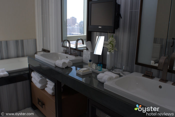 Bathroom in a standard room at Trump SoHo