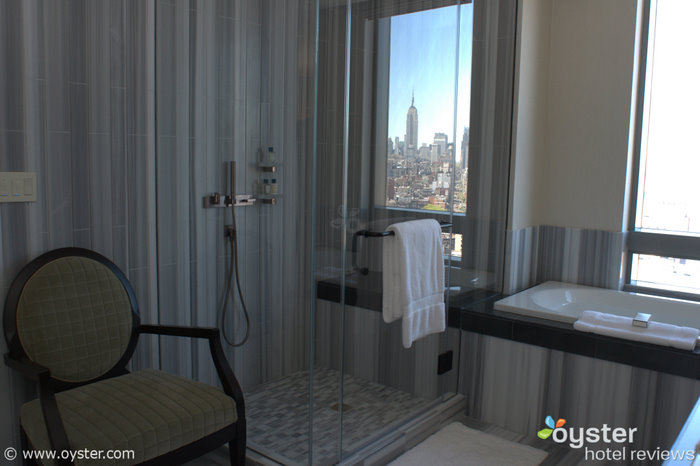 Bathroom in a one-bedroom suite at Trump SoHo