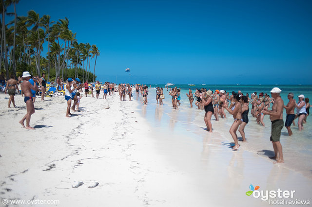 La playa en el Barcelo Bavaro Palace en Punta Cana, República Dominicana