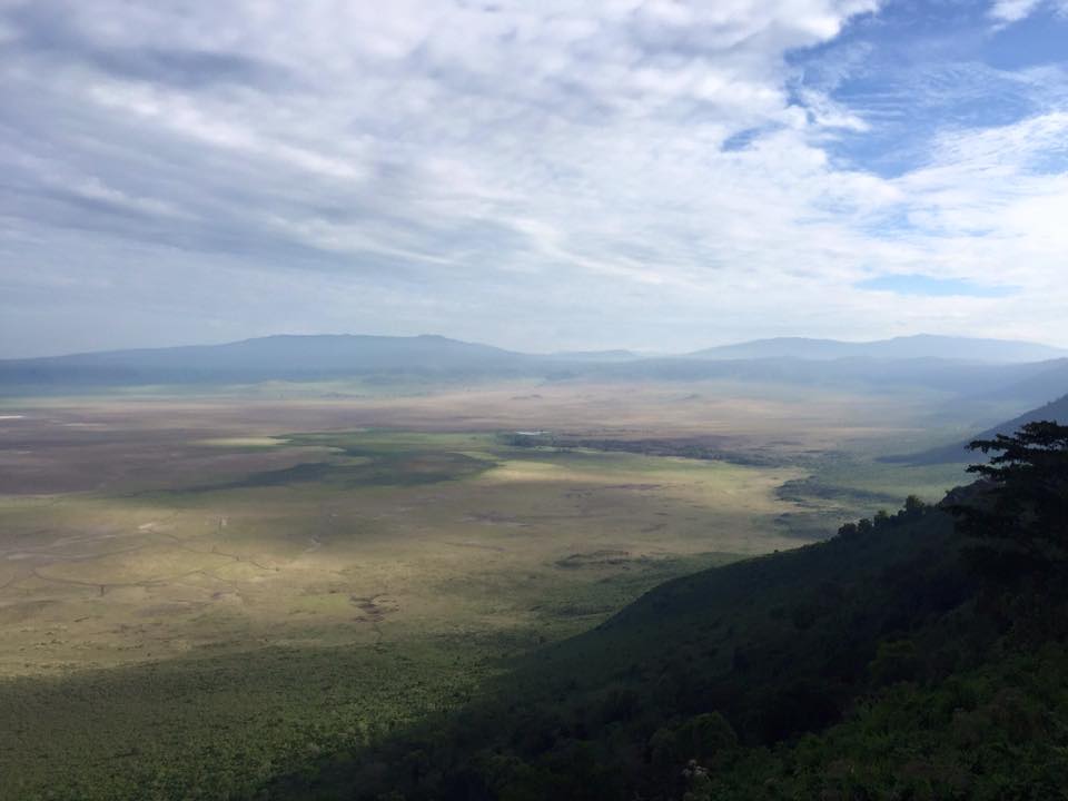 Vista desde la cima del cráter de Ngorongoro