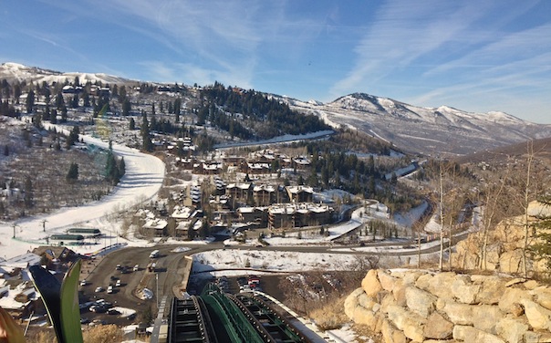 Vista de Deer Valley desde el St. Regis Deer Valley Funicular. Foto de Andrew Villagomez