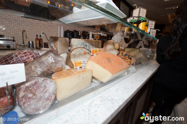Murray's Cheese Shop provides more than 30 artisanal cheese for the charcuterie station