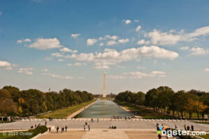 View of the Washington Monument at the Mall