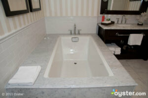 Master Bathroom at The Hydrangea Suite at the L'Auberge Del Mar, San Diego