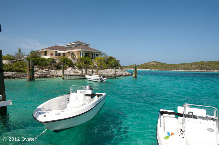 Villa e barco pessoal no Resort Cay Fowl