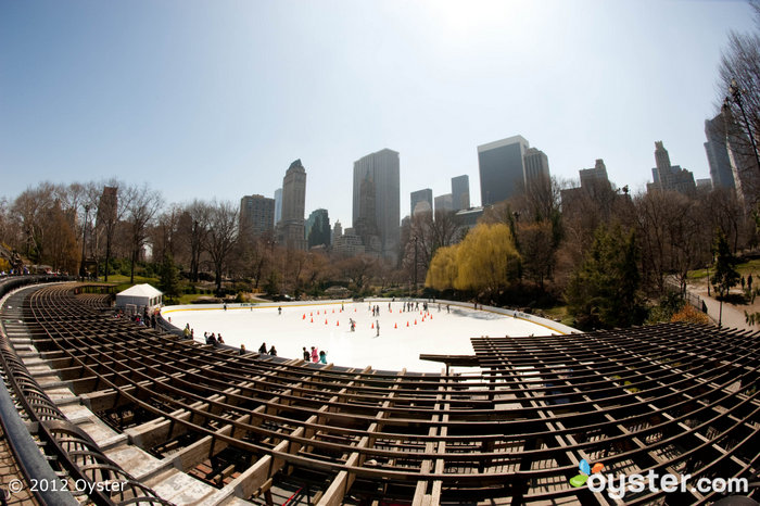 It may be unseasonably warm, but that makes it the perfect weather for outdoor ice-skating at Wollman Rink.