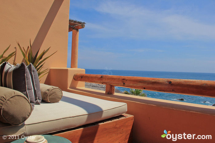 Balcony off the One-Bedroom Ocean-View Palapa Spa Suite