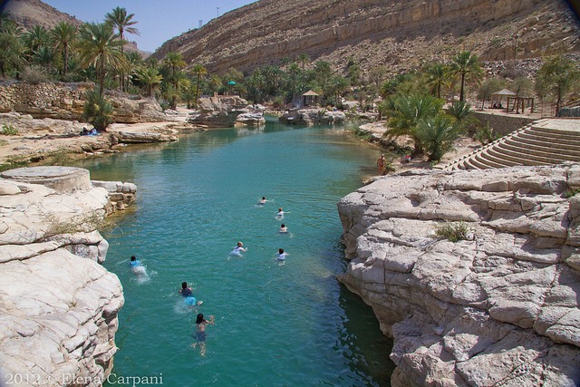 Wadi Beni Khaled, Oman; Bildnachweis : Flickr / elena carpani