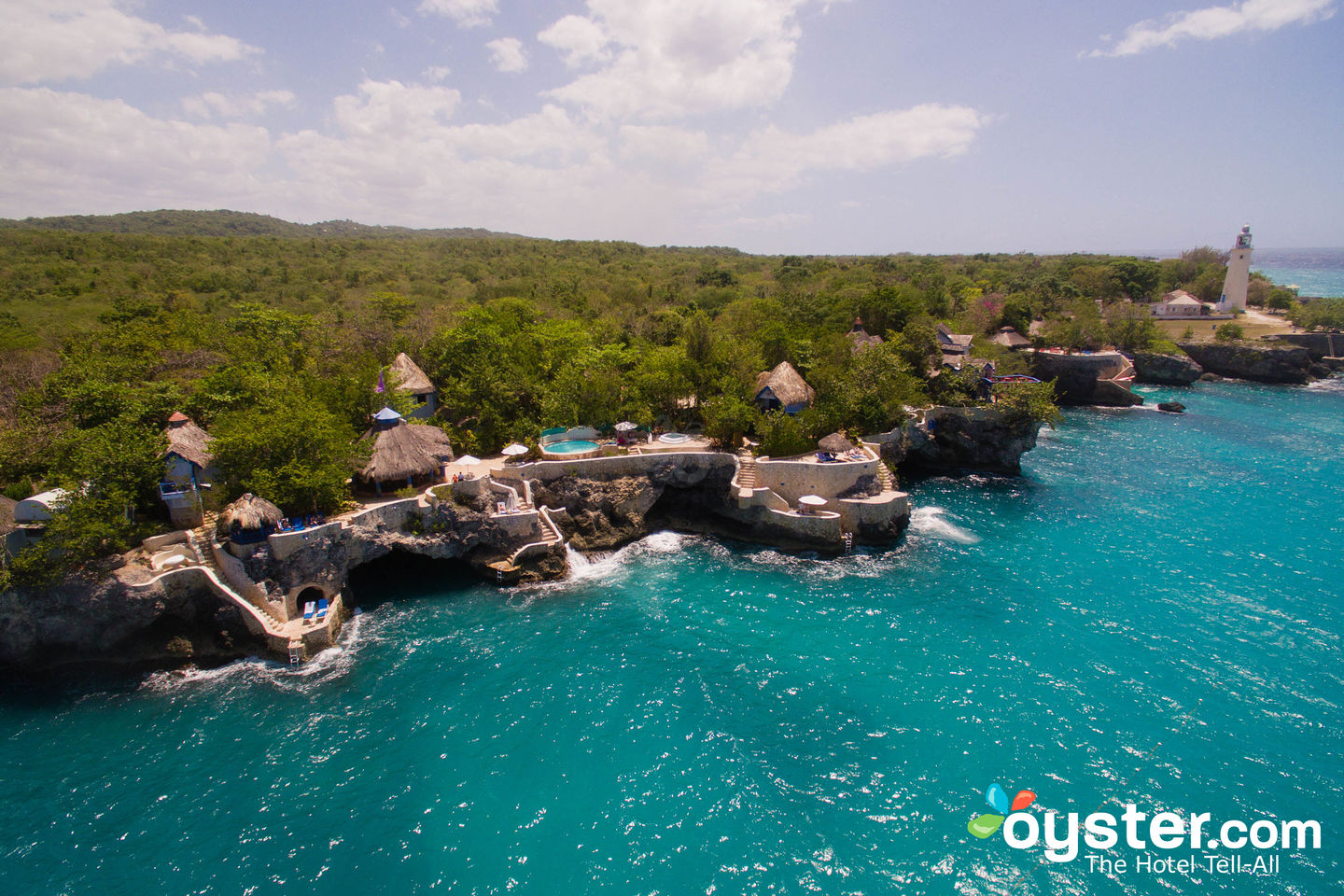 Aerial View of The Caves/Oyster