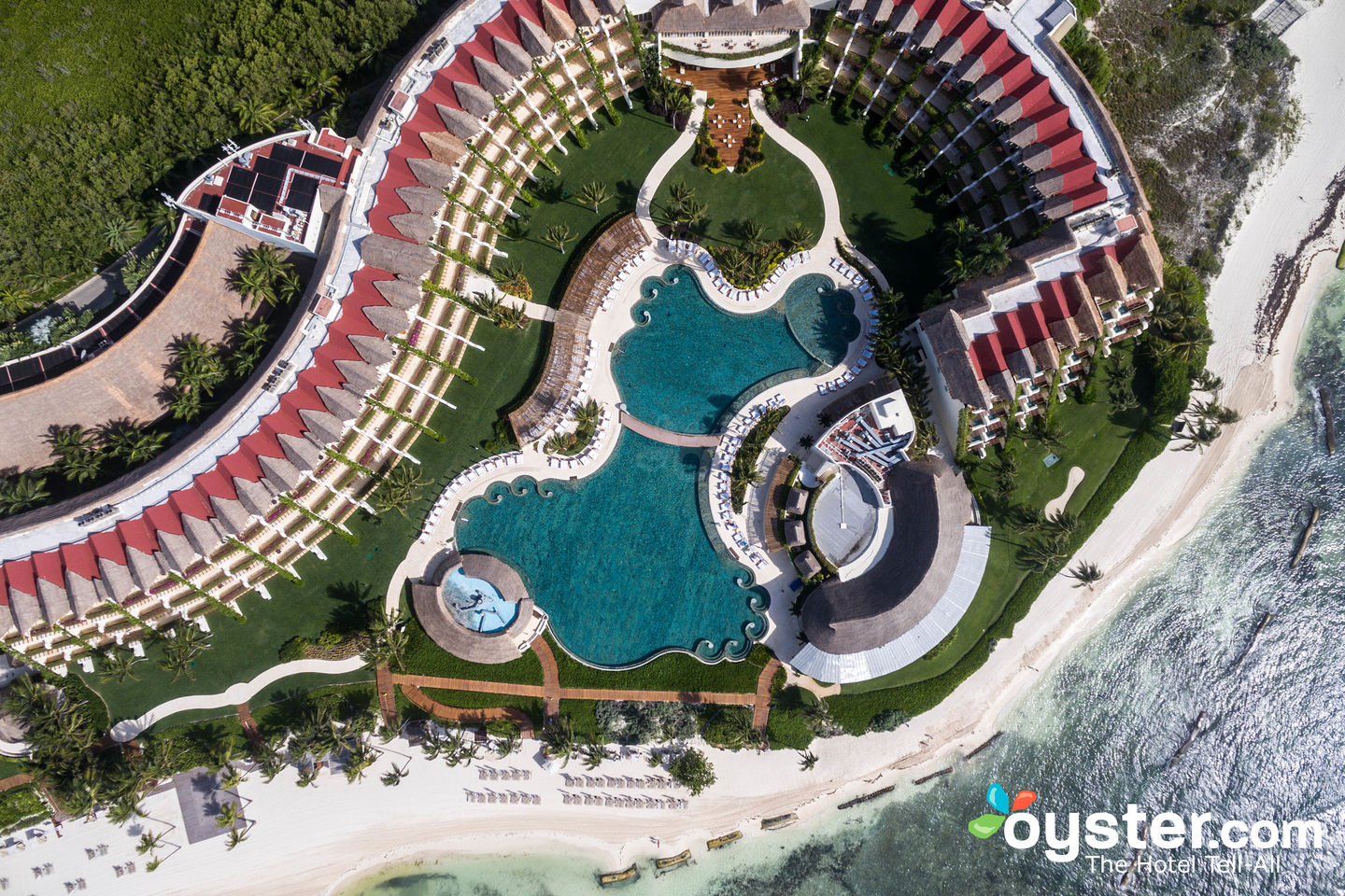 Aerial View of Grand Velas Riviera Maya/Oyster