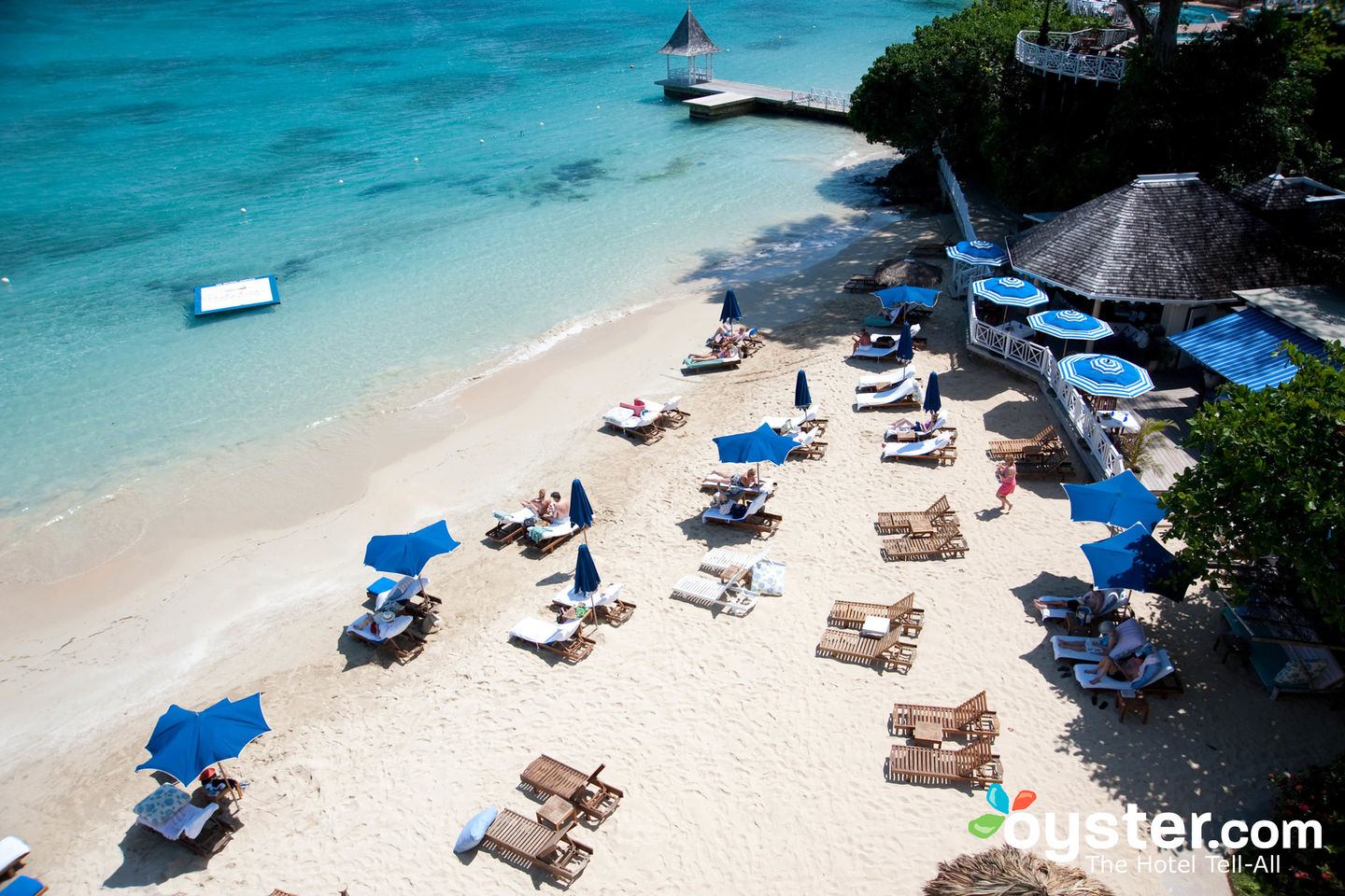 Beach at the Sandals Royal Plantation