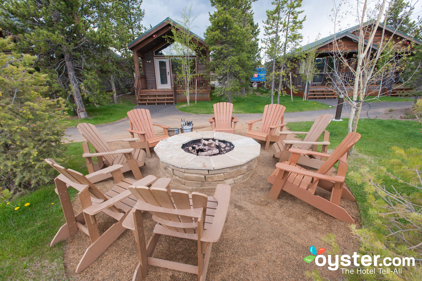 Grounds at the Explorer Cabins at Yellowstone.