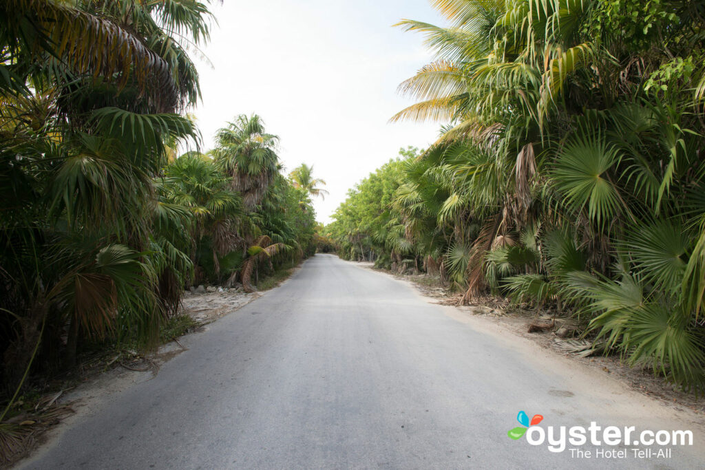 Street at the Casa de las Olas in Tulum