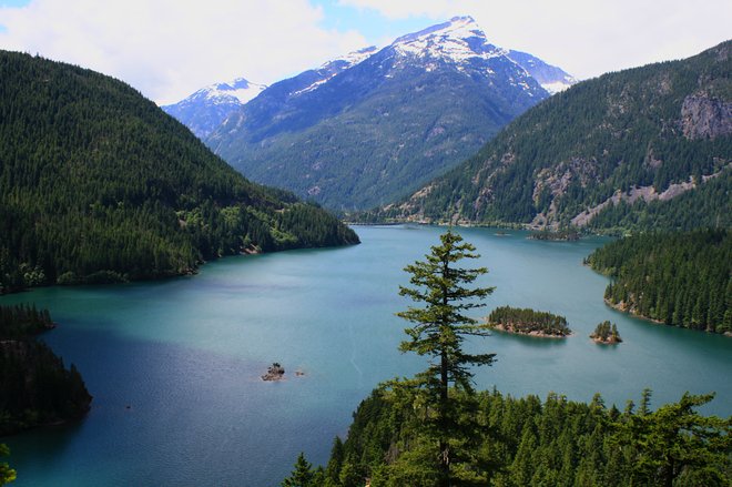 Diablo Lake, North Cascades National Park, em Washington; Leonardo Stabile / Flickr