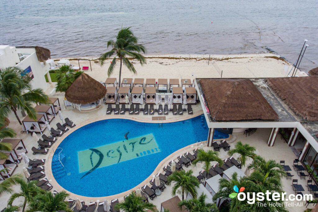 Vista aérea do desejo Riviera Maya Resort, México