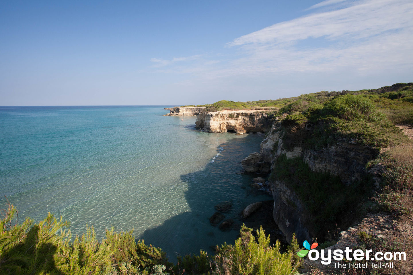 Beach at Hotel Solara in Otranto/Oyster