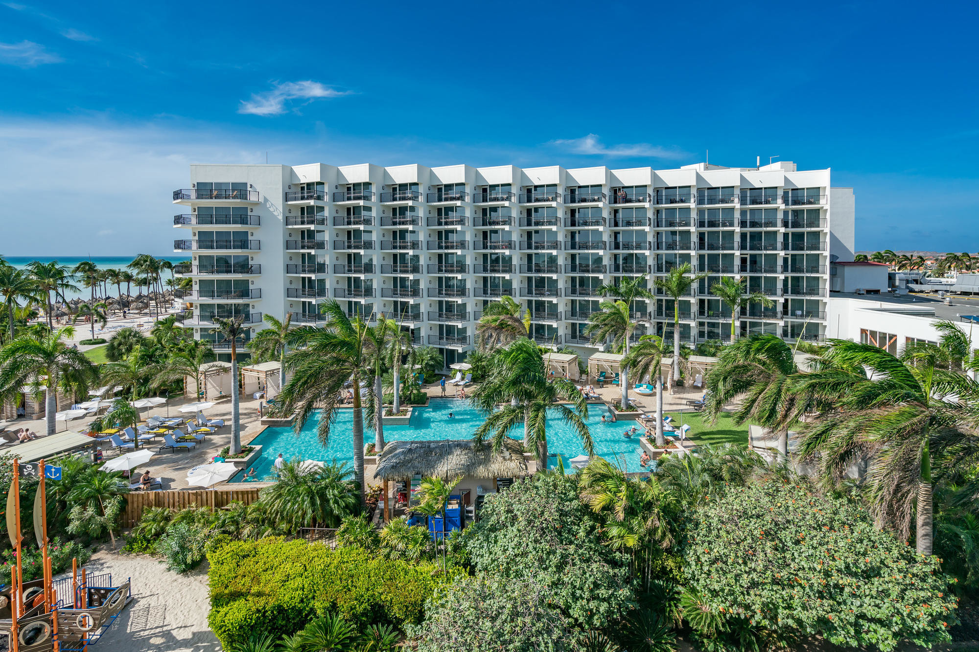 The grounds at the Aruba Marriott Resort and Stellaris Casino