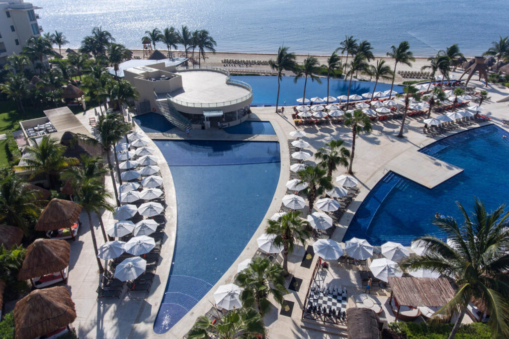 Aerial View of the Dreams Riviera Cancun Resort & Spa