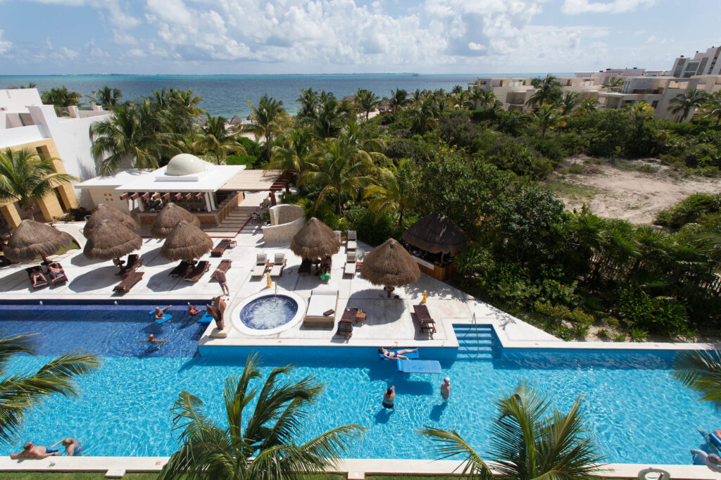 Overhead view of Excellence Playa Mujeres