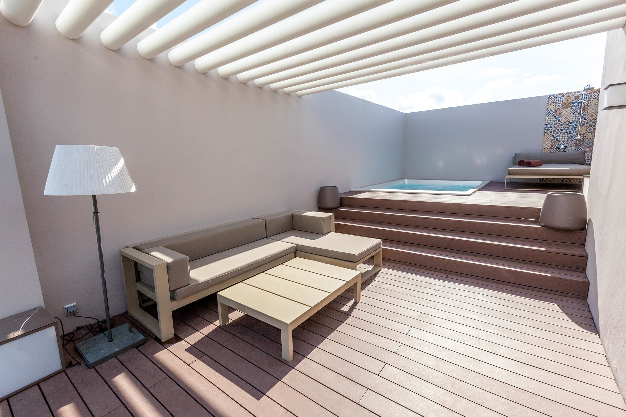 The private rooftop pool in the Two-Story Rooftop Terrace Suite at the Excellence El Carmen, Punta Cana