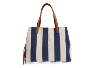 'Oversize Millie' Stripe Print Tote by Sole Society