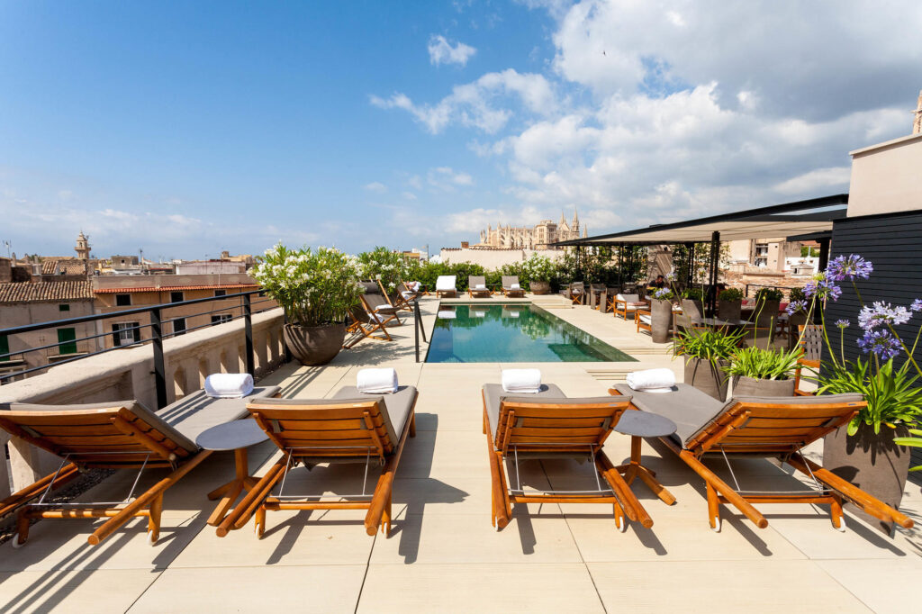 Rooftop Pool at the Sant Francesc Hotel Singular in Mallorca