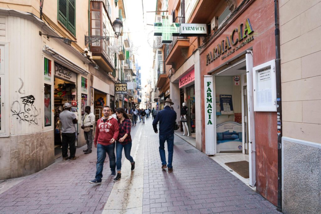 Street at the Palma Suites in Mallorca