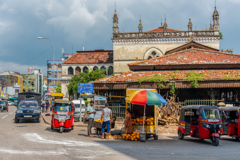 City scene in Sri Lanka