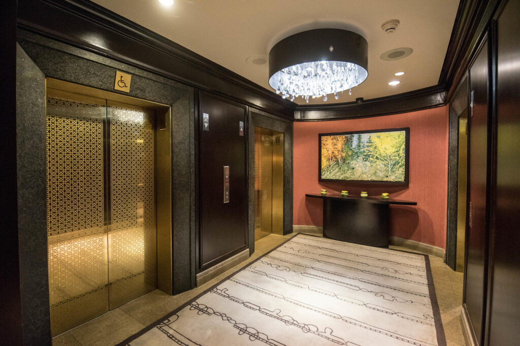 Elevators at the InterContinental Montreal