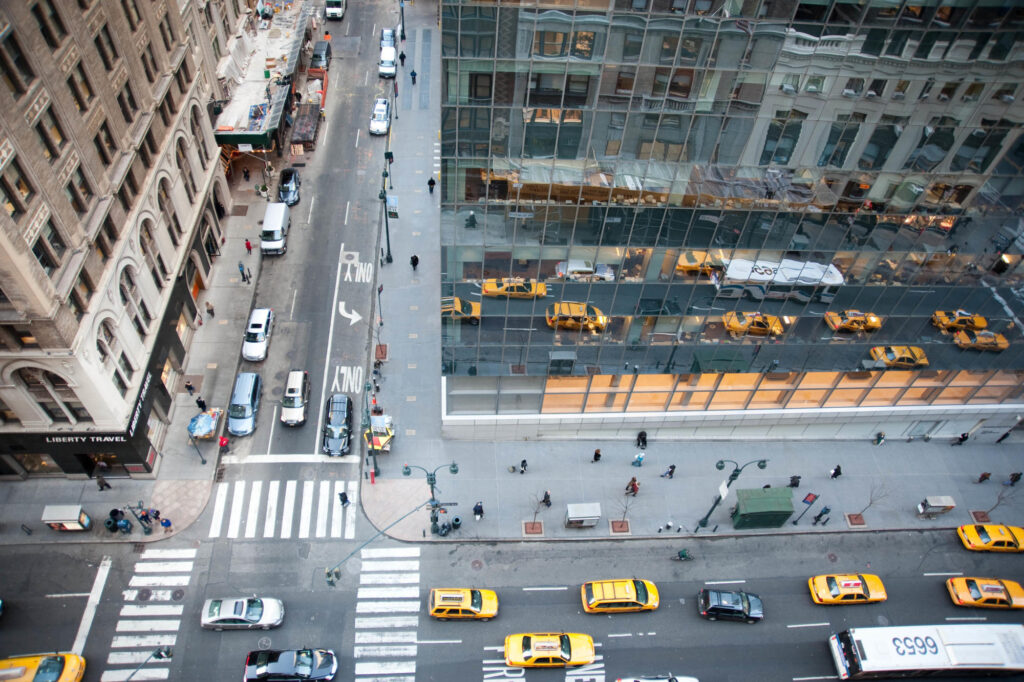 Ansicht der Madison Avenue, Midtown East, New York, NY