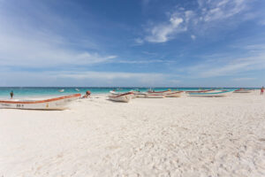 Beach at the Villa Pescadores Tulum