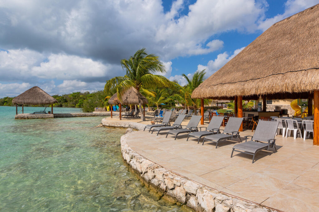 Beach at the Bacalar Lagoon Resort