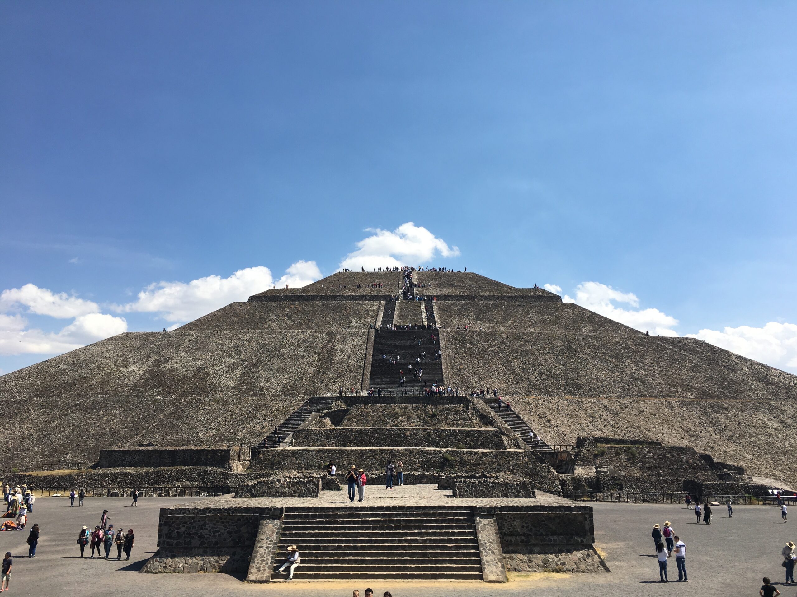 Pyramid of the Sun at Teotihuacan, north of Mexico City