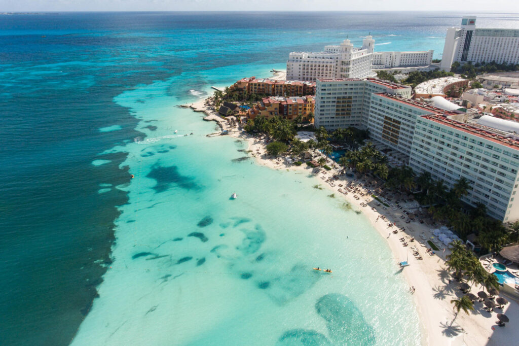 Aerial Photography at the Presidente InterContinental Cancun Resort
