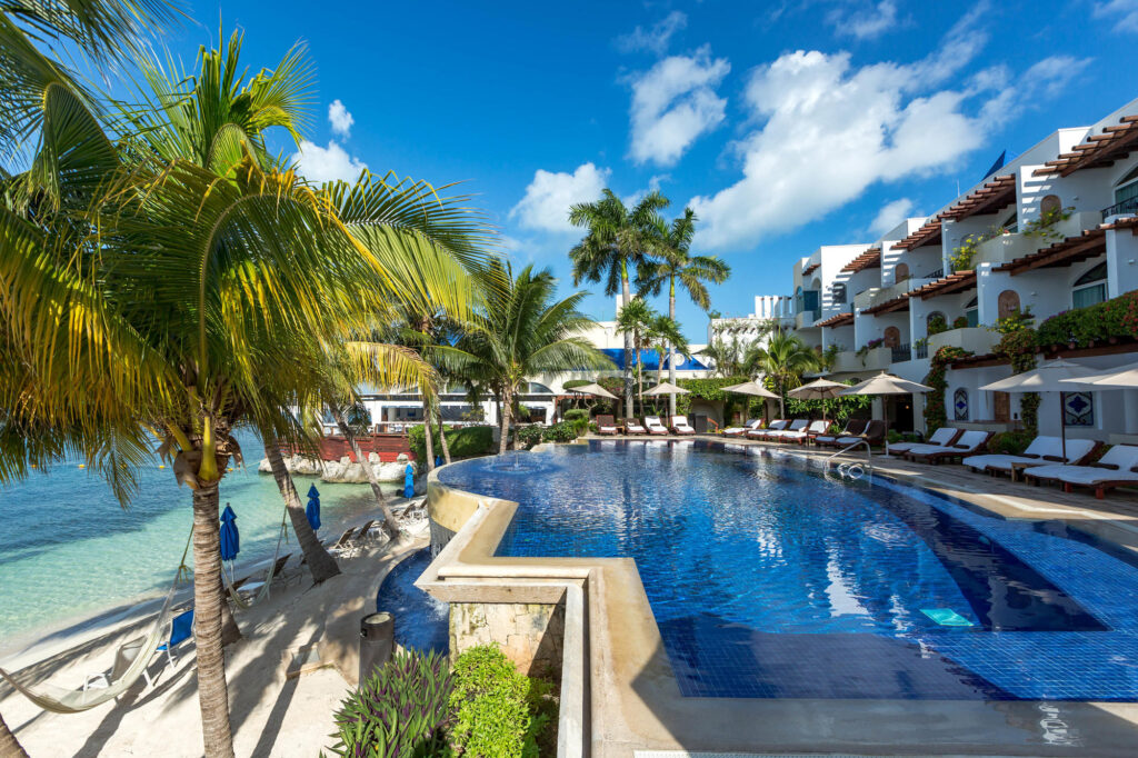 The Main Pool at the Zoetry Villa Rolandi Isla Mujeres Cancun