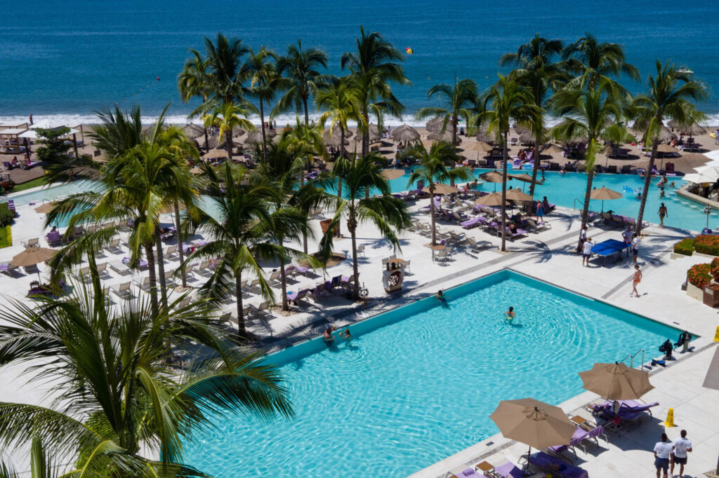 Aerial Photography at the Secrets Vallarta Bay
