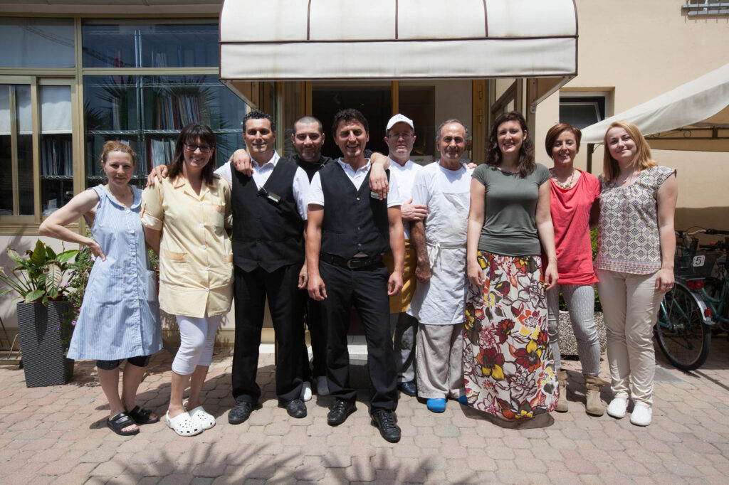 Staff at the Hotel Delle Mimose