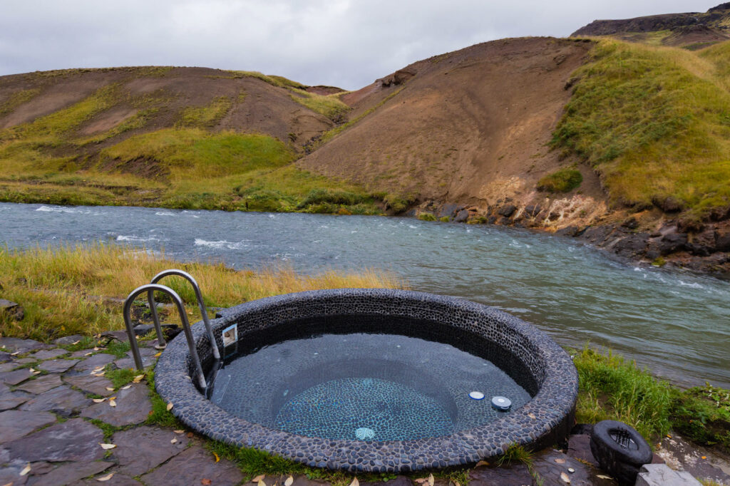 Hot tub at Frost and Fire Hotel