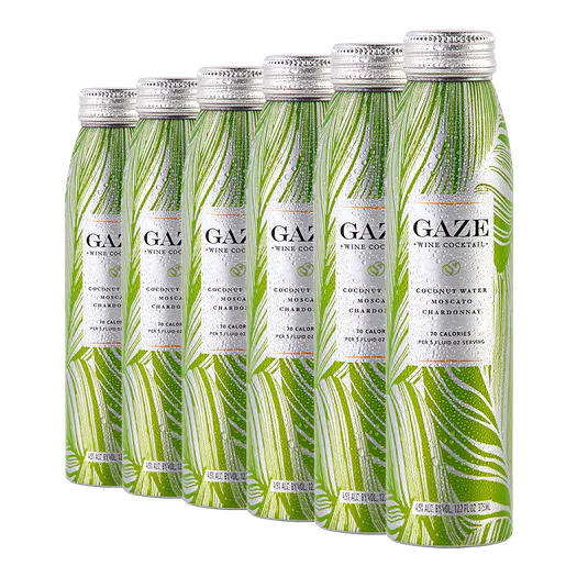 Multiple cans of Gaze Coconut Wine Cocktail