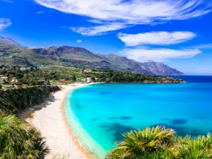 Italian holidays .Best beaches of Sicily island - Scopello. Italy summer destinations