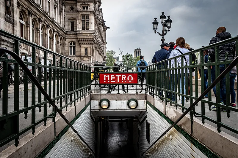 Entrance to the Paris Metro